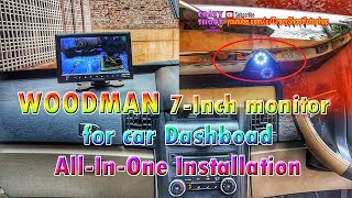 7 inch dashboard monitor for car Installation Mahindra Suzuki Tata Honda Hyundai Ford Toyota Renault [upl. by Odom]