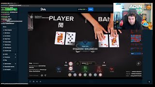 Adin Ross Is Back With An Insane Baccarat Session Online Gambling [upl. by Karine]