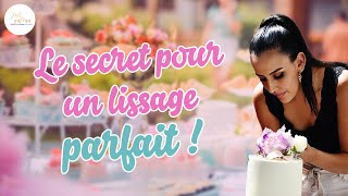 TUTO CAKE DESIGN⎜La Technique pour un lissage de gâteau réussi en 5 min top chrono [upl. by Elatia393]