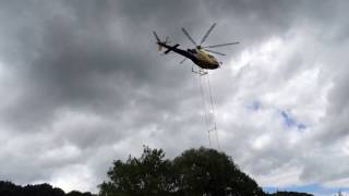 Waldkalkung über Föhrental und Glottertal mit Huschrauber [upl. by Unhsiv]