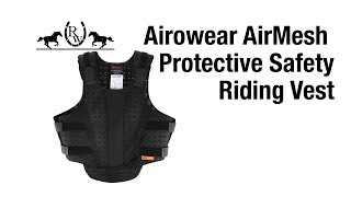 Airowear AirMesh Protective Safety Riding Vest [upl. by Oisorbma]