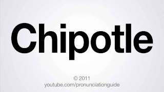 How to Pronounce Chipotle [upl. by Iveksarap]