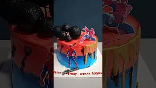 Spider Man theme Cake 🥰 [upl. by Ahseeyt]