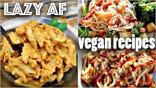 EASY VEGAN RECIPES FOR LAZY PEOPLE 10 minute dinners [upl. by Tad589]