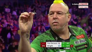 Fléchettes  Finale Premier League Darts 2022  Exeter Night 4  Van Gerwen vs Wright [upl. by Gunnar46]