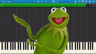 KERMIT THE FROG Synthesia MIDI Art [upl. by Anahsor]