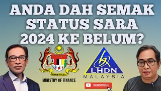 ANDA SUDAH SEMAK STATUS SARA 2024 ATAU BELUM INI YANG TIMBUL [upl. by Adnilram]