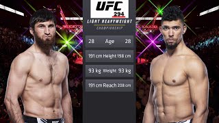 Magomed Ankalaev vs Johnny Walker Full Fight  UFC 294 Fight Of The Night [upl. by Wendeline]