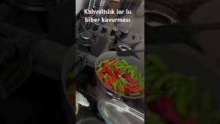 Kahvaltılık lor lu biber kavurması [upl. by Airebma980]