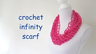 Crochet infinity scarf [upl. by Valenka]