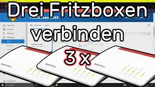 Drei Fritzboxen miteinander verbinden inklusive Mesh und Telefonie [upl. by Marylinda]