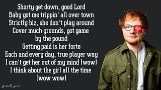 Ed Sheeran  No Diggity Lyrics [upl. by Hackett]