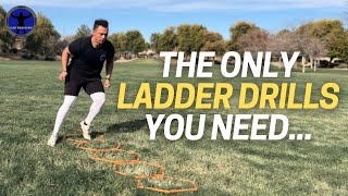 4 Ladder Drills for Football Players [upl. by Edlun97]