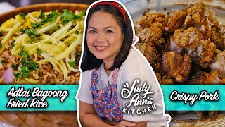 Crispy Pork with Adlai Bagoong Fried Rice  Judy Anns Kitchen [upl. by Marjie]