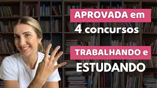 Como passei em 4 concursos públicos trabalhando e estudando [upl. by Diandre]