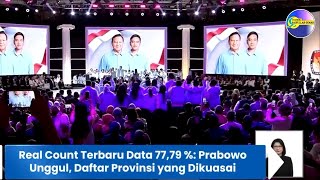 Real Count KPU Jumat 1 Maret 2024 Suara masuk 7790   Tayangan per Provinsi [upl. by Ojoj]