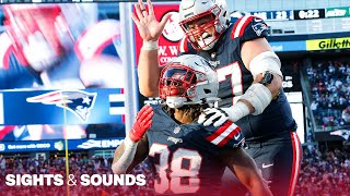 Sights amp Sounds Rhamondre Stevensons 3Score Game Highlights Patriots Win vs Jets  NFL Week 8 [upl. by Donough299]