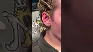 Conch Piercing W Base Laboratories Piercing Aftercare Spray Only the best for your new piercings [upl. by Heddy]