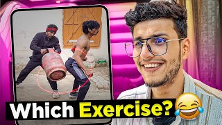 Ye Konsi Exercise Hai😂  Fitness Influencers Have Gone Crazy [upl. by Perri]