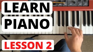 How To Play Piano for Beginners Lesson 2  Starting to Read Music [upl. by Koerlin828]