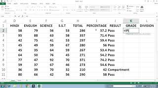 Formula of Sum Percentage If Function Merge amp Center MS Excel 2013 Tutorial in Hindi [upl. by Dahlia]