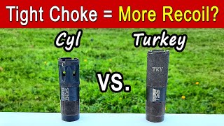 Do Tighter Choke Tubes Increase Recoil TESTED [upl. by Tawnya]