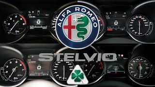 Alfa Romeo Stelvio 0100 KMH 060 MPH ACCELERATION BATTLE [upl. by Evanne705]