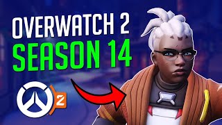 OVERWATCH 2 SEASON 14  ALL SEASON BATTLE PASS SKINS EMOTES VICTORY POSES amp MORE [upl. by Leihcey951]