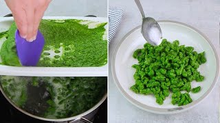 Spatzle di spinaci fatti in casa la pasta tirolese che si fa usano la grattugia [upl. by Namwen]