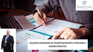 Calcolo assegno di mantenimento vediamo 6 esempi pratici [upl. by Alyosha563]