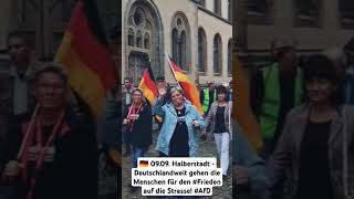 🇩🇪 0909 Halberstadt  Deutschlandweit gehen die Menschen für den Frieden auf die Strasse AfD [upl. by Cornelius]