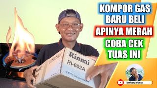 KOMPOR GAS BARU APINYA MERAH CARA MEMPERBAIKI API KOMPOR GAS YANG MERAH [upl. by Fancie]