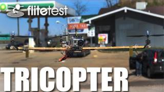 Flite Test  Tricopter  REVIEW [upl. by Arze]