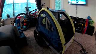 Instep Bike Trailer Review and dismantle [upl. by Annehcu]