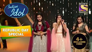 quotAye Mere Watan Ke Logonquot गाने पर मिले उत्साह से भरे सुर  Indian Idol  Republic Day Special [upl. by Domash]