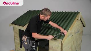 How to install ONDULINE CLASSIC corrugated roof sheets [upl. by Charlotta]