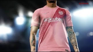 PES 2019  FC Barcelona Third Kit Reveal [upl. by Schmitt]