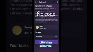 New alchemy pay update tapswap video code 22 October [upl. by Eicram]