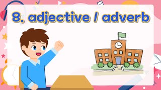 8 Adjectives Adverbs  Basic English Grammar for Kids  Grammar Tips [upl. by Goodrow]