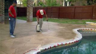 quotPaint on Paint offquotHow we resurface concrete in Keller TX by SolCrete LLC [upl. by Atnicaj]