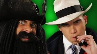 Blackbeard vs Al Capone  Epic Rap Battles of History Season 3 Green Screen Cut [upl. by Dichy410]