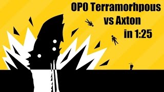 Borderlands 2 OP0 Terramorphous vs Axton in 125 No BeeFleet [upl. by Nanci]