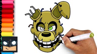 How To Draw Springtrap  Five Nights at Freddys [upl. by Lindon]