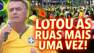 BOLSONARO LOTOU AS RUAS HOJE DE NOVO E DEIXOU A GLOBO DESESPERADA AO VIVO [upl. by Belford68]