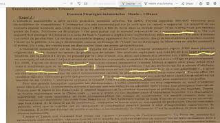 stratégie industrielle étude de cas examen corriger 2 [upl. by Ettesil]