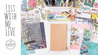 List With Me LIVE Travelers Notebook Style 92824 [upl. by Louella]