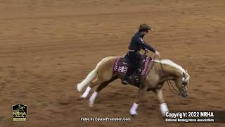 Blame The Corona shown by Trevor Dare at the 2022 NRHA Futurity  go 1 7 [upl. by Anesor213]