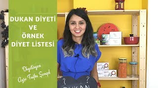 Dukan Diyeti ve Dukan Diyeti Listesi Örneği  Diyetisyen Ayşe Tuğba Şengel [upl. by Epilef235]