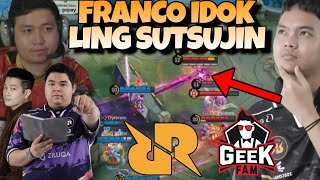 LING SUTSUJIN amp FRANCO IDOK MENGGILA  ALIEN SEMUA  RRQ VS GEEK MATCH 1  MPL S14 PLAYOFF [upl. by Llereg776]