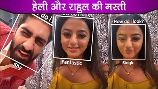 Helly Shah amp Rrahul Sudhir Off Screen Masti  Riddhima amp Vansh  Ishq Mein Marjawan 2 [upl. by Zakaria]